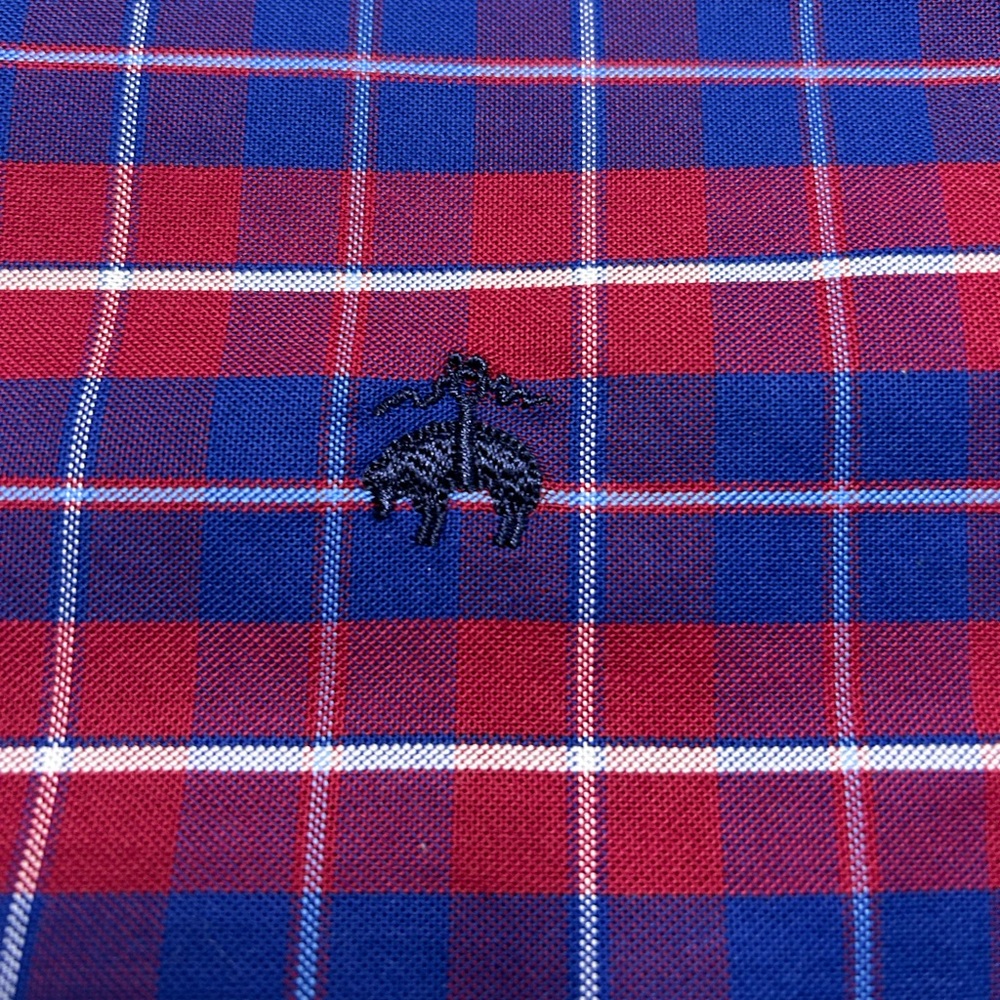 NWT Brooks Brothers Button Down Long Sleeve Shirt Mens Size XXL Plaid Regent Fit